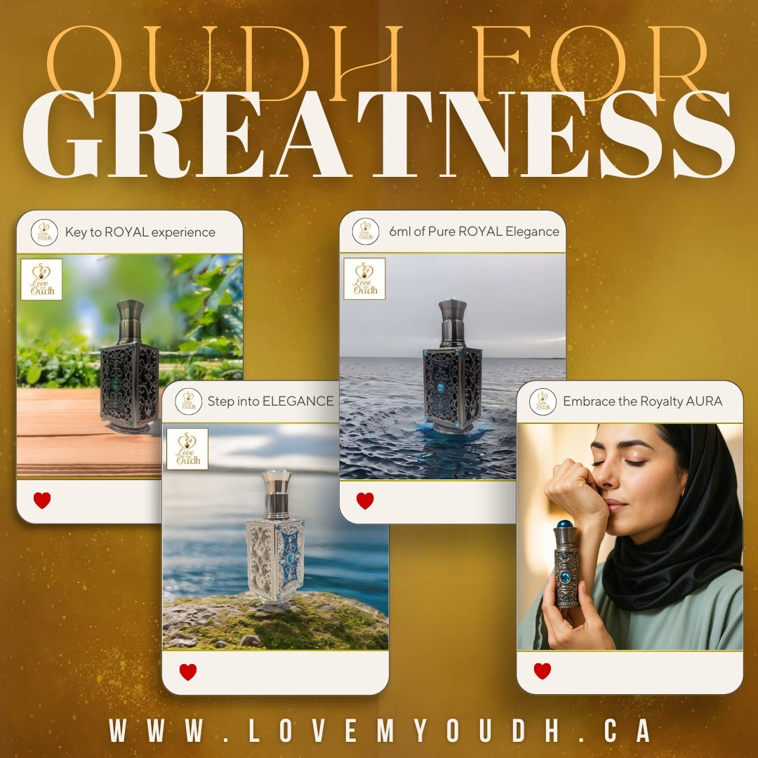 Oud for Greatness - Premium Perfume Oil with Ottoman Legacy 3ml Metal Bottle