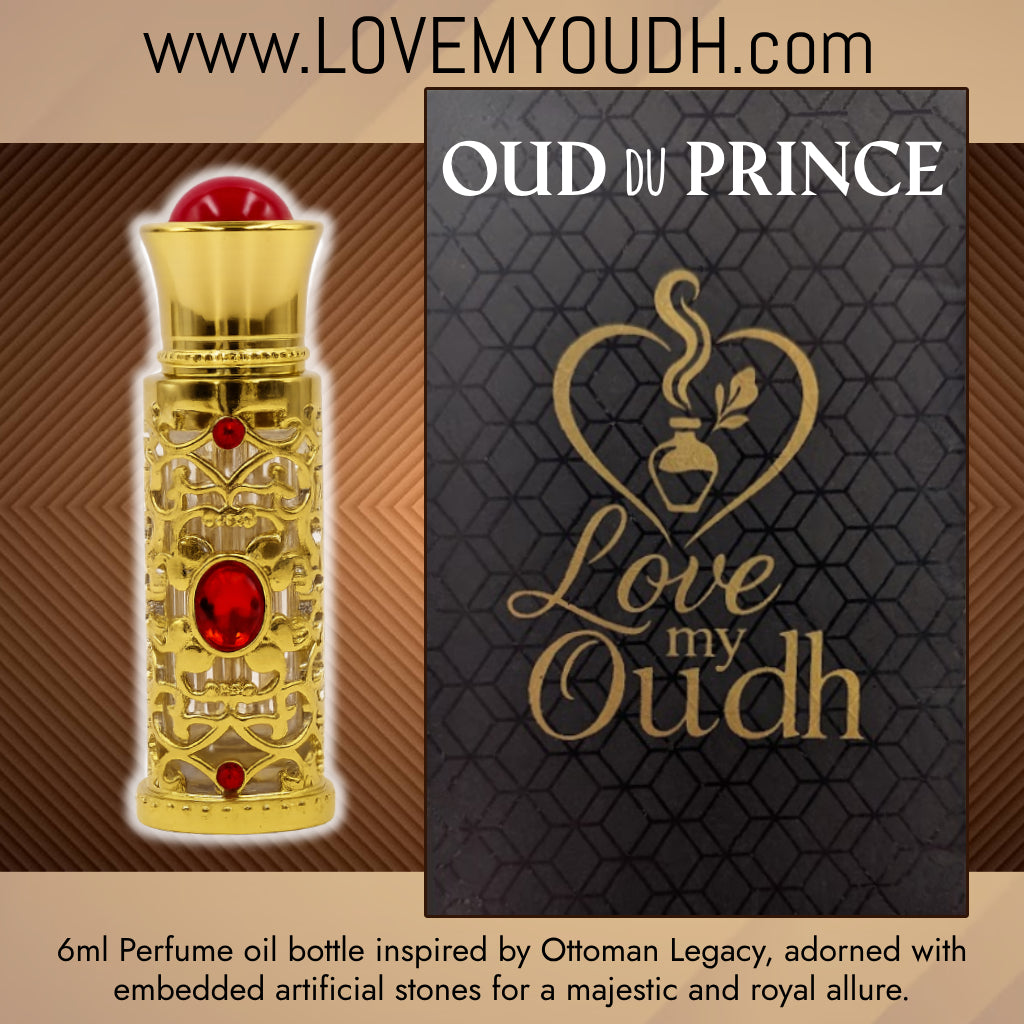 Oud du Prince - Premium Perfume Oil with Ottoman Legacy 6ml Metal Bottle