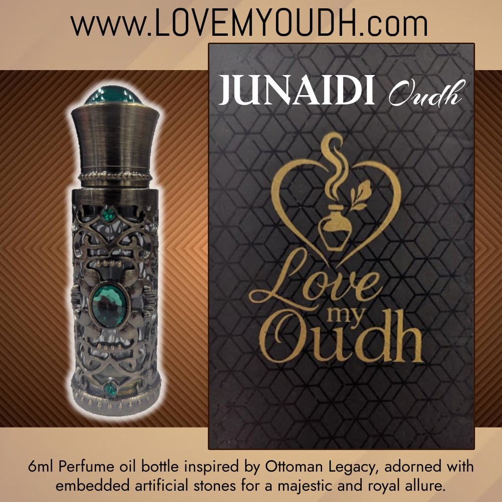 Junaidi Oud - Premium Perfume Oil Quality with Royal 6ml Metal Bottle