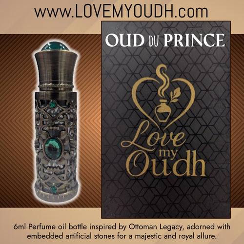 Oud du Prince - Premium Perfume Oil with Ottoman Legacy 6ml Metal Bottle