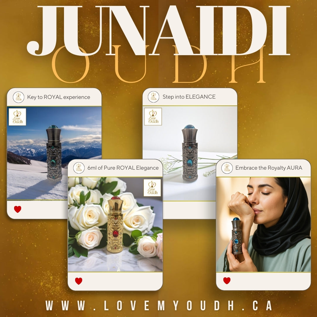 Junaidi Oud - Premium Perfume Oil Quality with Royal 6ml Metal Bottle