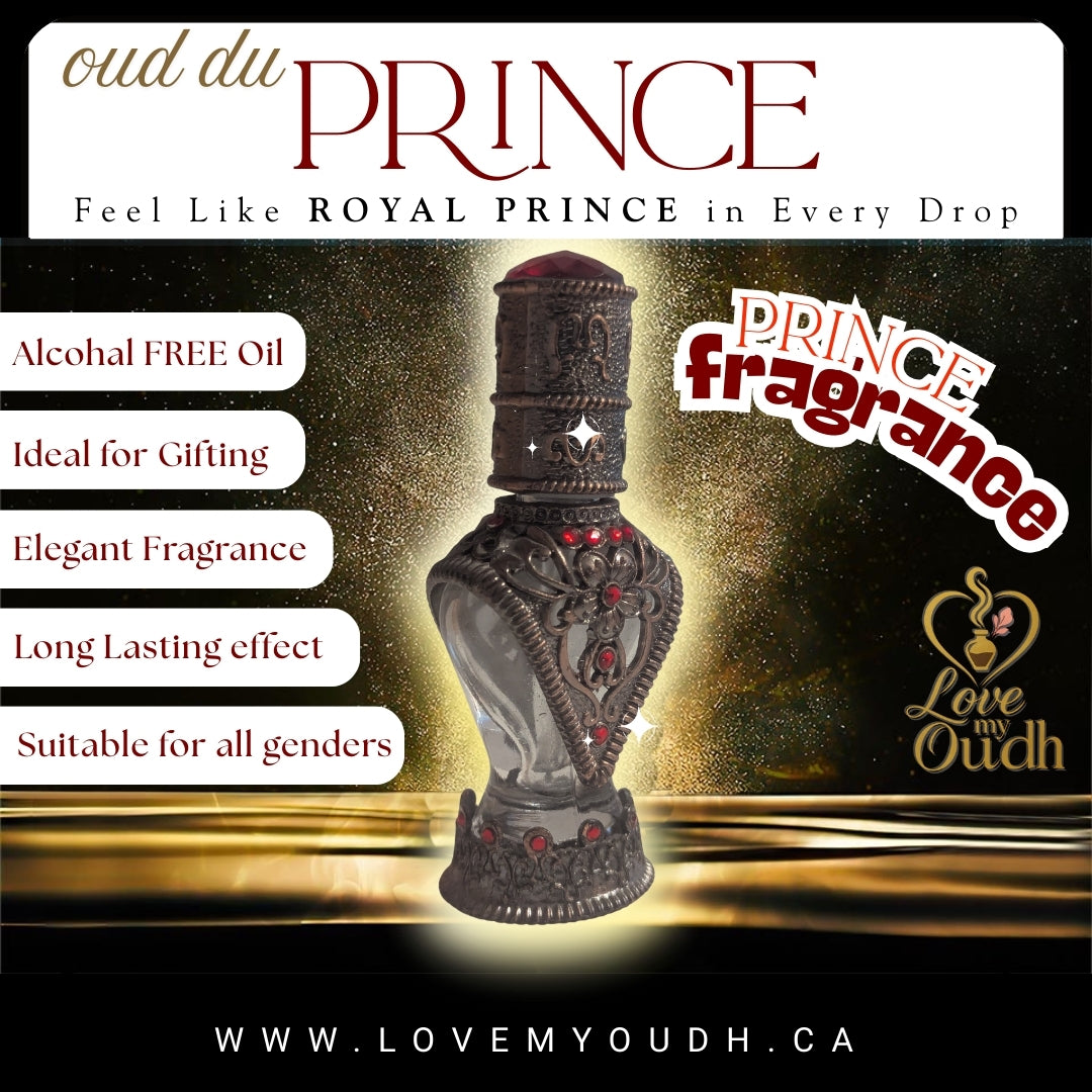 Oud du Prince - Premium Perfume Oil Quality with Royal Sultan 8ml Metal Bottle