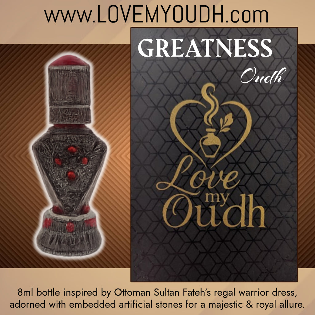 Oud for GREATness - Premium Perfume Oil Quality with Royal Sultan 8ml Metal Bottle
