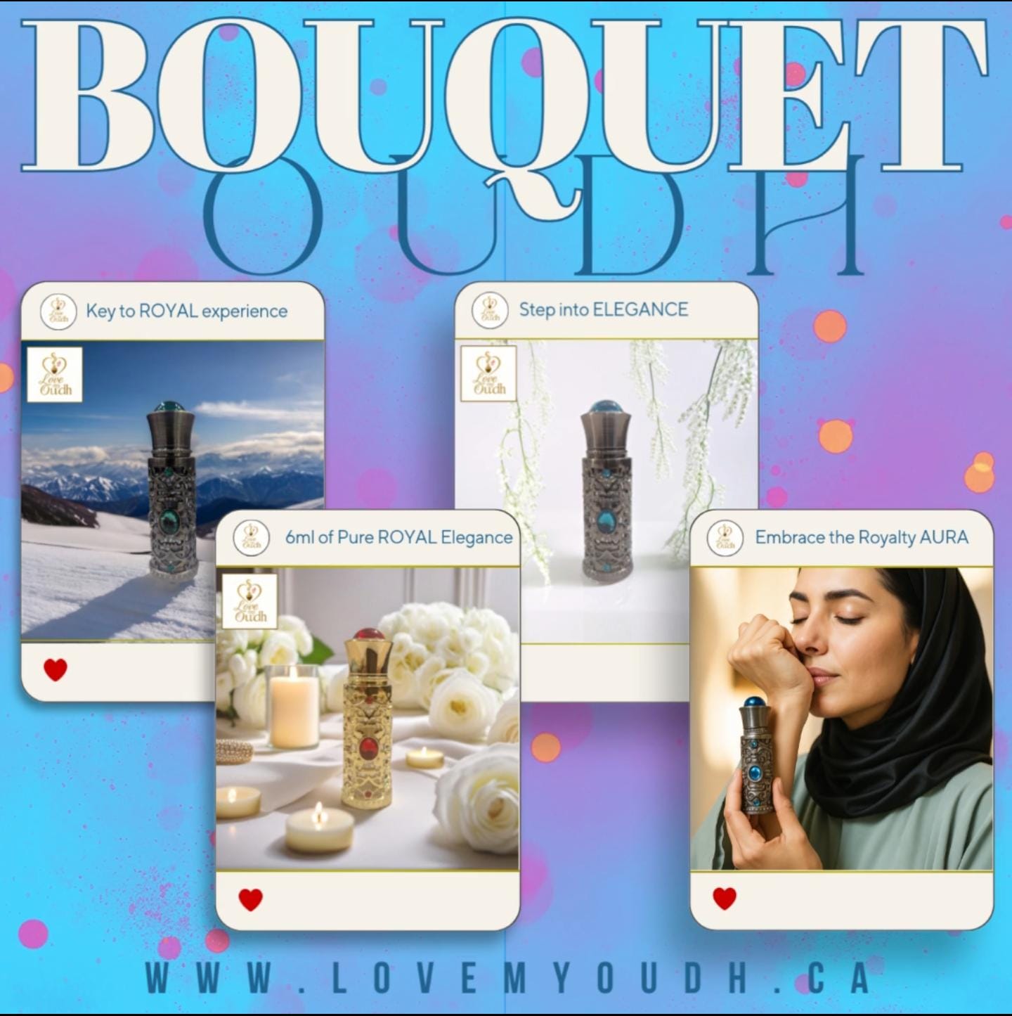 Bouquet Oud - Premium Perfume Oil Quality with Royal 6ml Metal Bottle