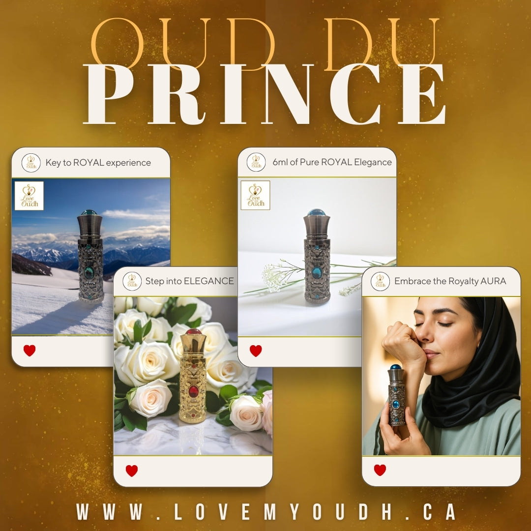 Oud du Prince - Premium Perfume Oil with Ottoman Legacy 6ml Metal Bottle