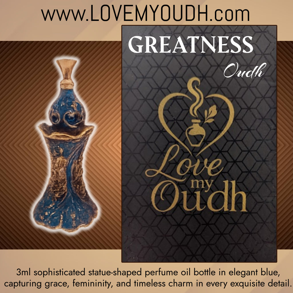 Oud for GREATness - Premium Perfume Oil with Feminine Legacy 3ml Metal Bottle