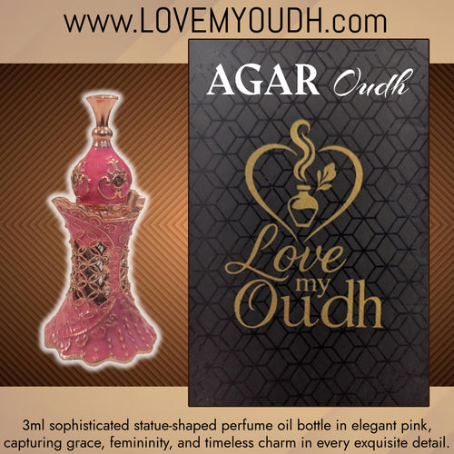 Agar Oud - Premium Perfume Oil with Feminine Legacy 3ml Metal Bottle