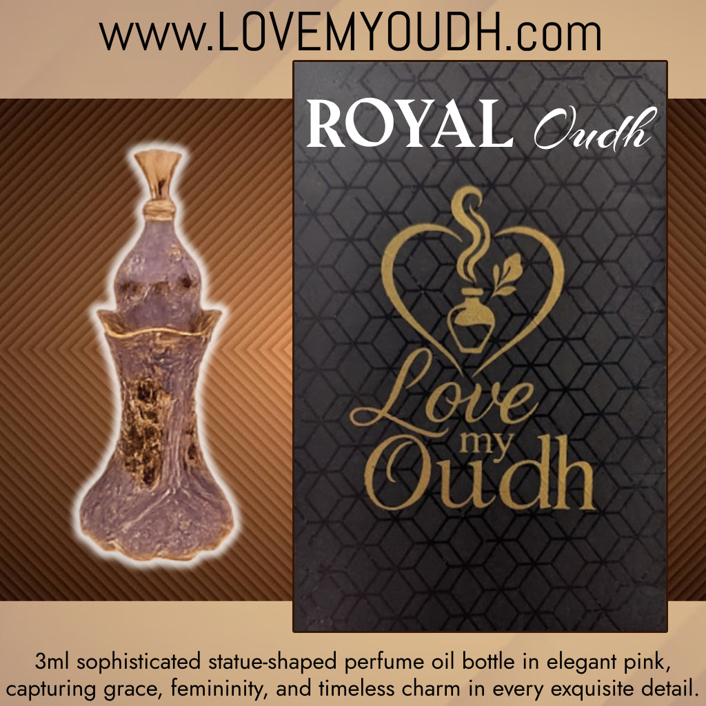 Royal Oud - Premium Perfume Oil with Feminine Legacy 3ml Metal Bottle