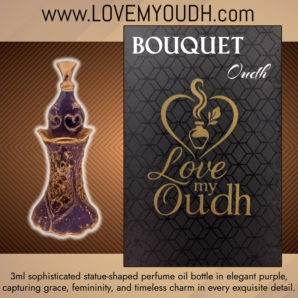 Bouquet Oud - Premium Perfume Oil with Feminine Legacy 3ml Metal Bottle