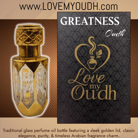 Oud for GREATness - Premium Perfume Oil Quality with Royal Glass Bottle