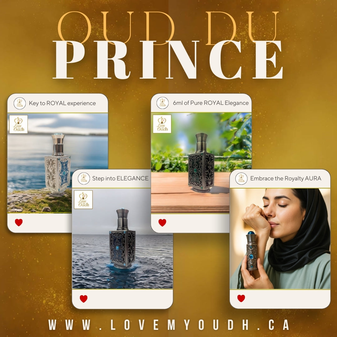 Oud du Prince - Premium Perfume Oil with Ottoman Legacy 3ml Metal Bottle