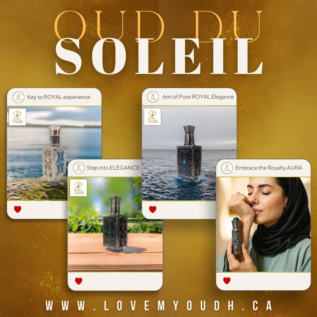 OUD du Soleil - Premium Perfume Oil with Ottoman Legacy 3ml Metal Bottle