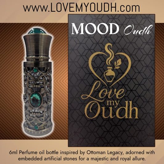 Oud Mood - Premium Perfume Oil Quality with Royal 6ml Metal Bottle