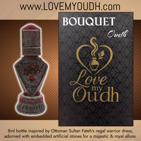 Bouquet Oud - Premium Perfume Oil Quality with Royal Sultan 8ml Metal Bottle