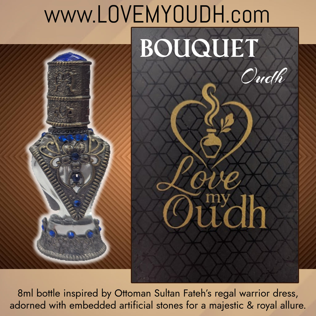 Bouquet Oud - Premium Perfume Oil Quality with Royal Sultan 8ml Metal Bottle