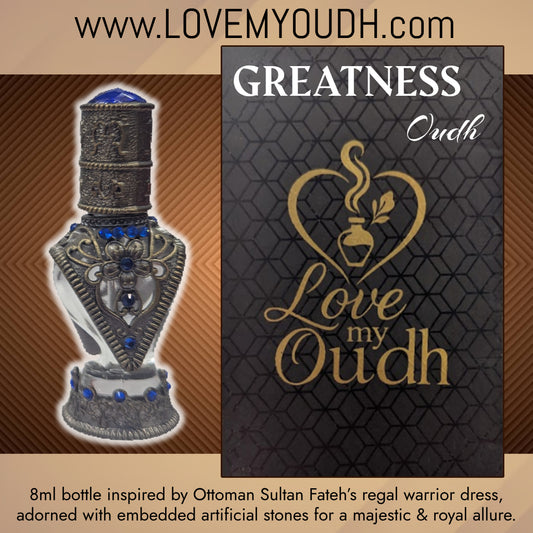 Oud for GREATness - Premium Perfume Oil Quality with Royal Sultan 8ml Metal Bottle