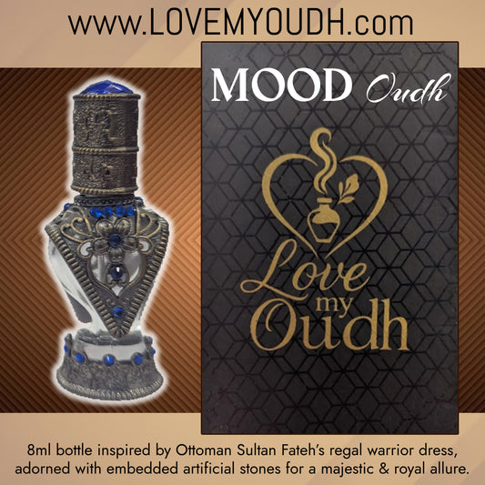 Oud Mood - Premium Perfume Oil Quality with Royal Sultan 8ml Metal Bottle