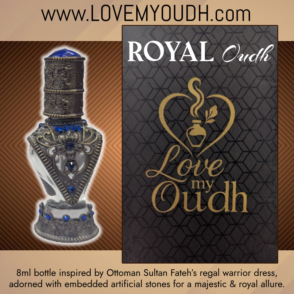 Royal Oudh - Premium Perfume Oil Quality with Royal Sultan 8ml Metal Bottle