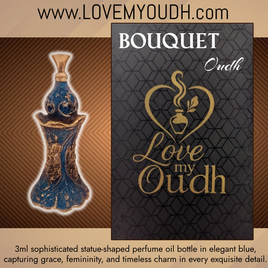 Bouquet Oud - Premium Perfume Oil with Feminine Legacy 3ml Metal Bottle