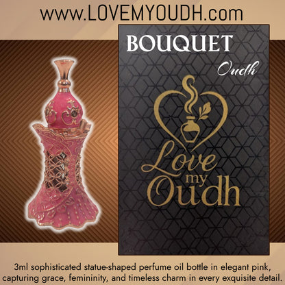 Bouquet Oud - Premium Perfume Oil with Feminine Legacy 3ml Metal Bottle