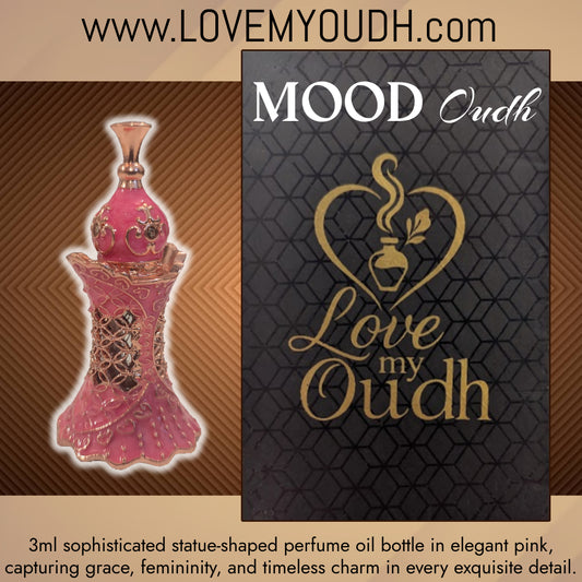 Oud Mood - Premium Perfume Oil with Feminine Legacy 3ml Metal Bottle