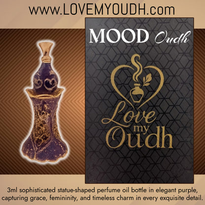 Oud Mood - Premium Perfume Oil with Feminine Legacy 3ml Metal Bottle